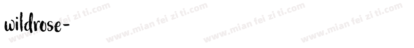 wildrose字体转换