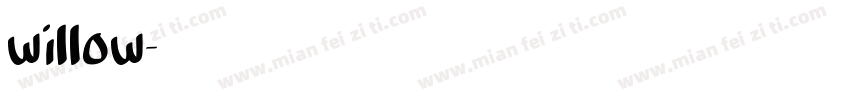 willow字体转换