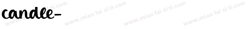 candle字体转换