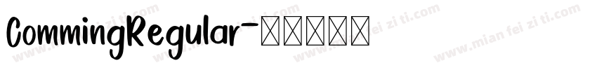 CommingRegular字体转换
