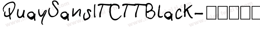 QuaySansITCTTBlack字体转换