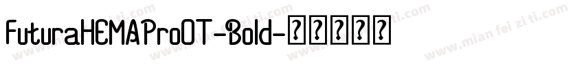 FuturaHEMAProOT-Bold字体转换