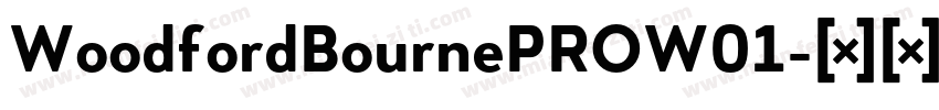 WoodfordBournePROW01字体转换