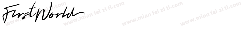 FirstWorld字体转换