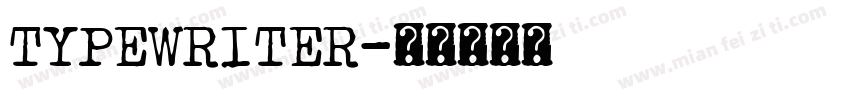 Typewriter字体转换