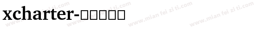 xcharter字体转换