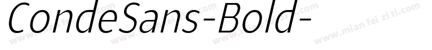 CondeSans-Bold字体转换 CondeSans-Bold字体转换