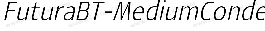 FuturaBT-MediumConde字体转换