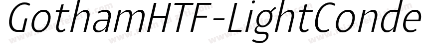 GothamHTF-LightConde字体转换