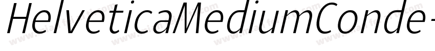 HelveticaMediumConde字体转换