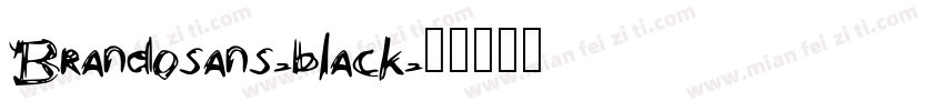 Brandosans-black字体转换