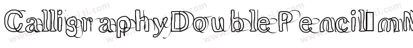 CalligraphyDoublePencil-mMDP字体转换