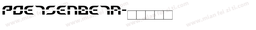 PoetsenBeta字体转换