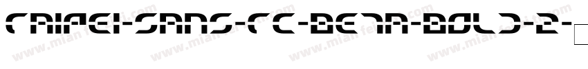 Taipei-Sans-TC-Beta-Bold-2字体转换