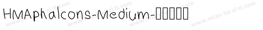 HMAphalcons-Medium字体转换
