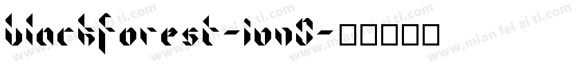 Blackforest-jVn0字体转换