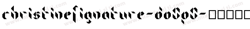 ChristineSignature-DO0P0字体转换