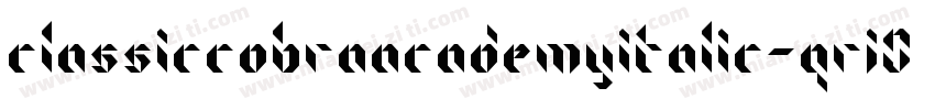 ClassicCobraAcademyItalic-qrj0字体转换