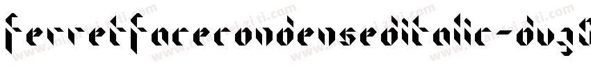 FerretFaceCondensedItalic-DvZ0字体转换