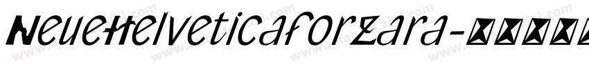 NeueHelveticaforZara字体转换
