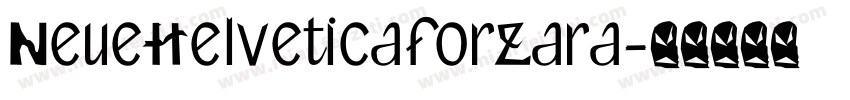 NeueHelveticaforZara字体转换
