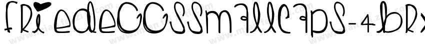 FriedEggsSmallcaps-4BRx字体转换