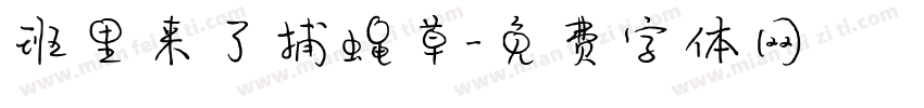 班里来了捕蝇草字体转换
