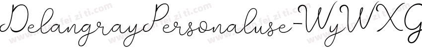DelangrayPersonaluse-WyWXG字体转换
