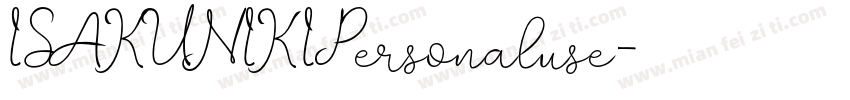 ISAKUNIKIPersonaluse字体转换