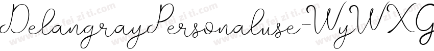 DelangrayPersonaluse-WyWXG字体转换