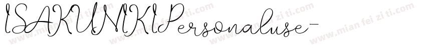 ISAKUNIKIPersonaluse字体转换
