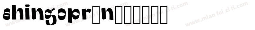 shingopr6n字体转换