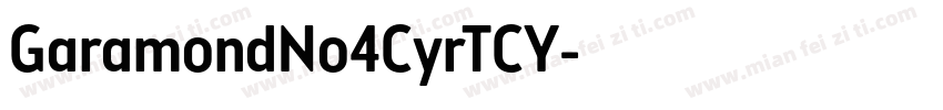 GaramondNo4CyrTCY字体转换