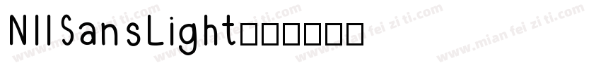 NIISansLight字体转换