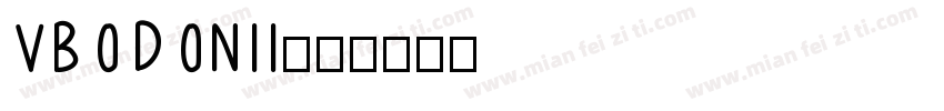 VBODONII字体转换