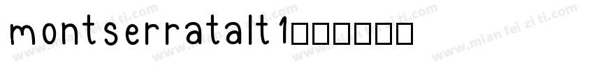 montserratalt1字体转换