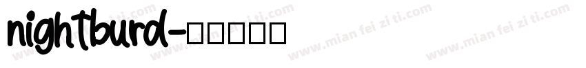 nightburd字体转换