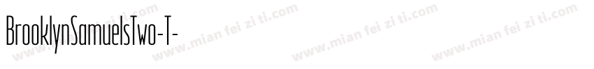 BrooklynSamuelsTwo-T字体转换