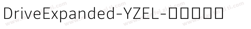 DriveExpanded-YZEL字体转换
