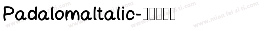 Padalomaltalic字体转换
