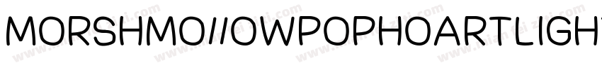morshmo11owpophoartlight字体转换
