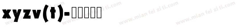 xyzv(t)字体转换