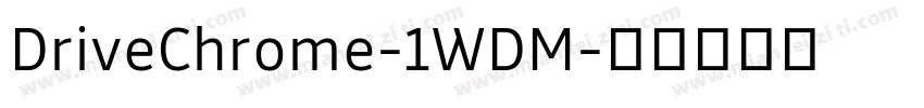 DriveChrome-1WDM字体转换