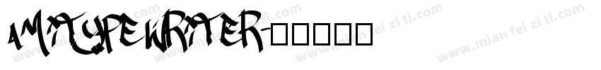 amitypewriter字体转换