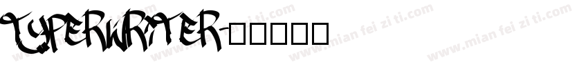 typerwriter字体转换