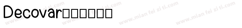 Decovar字体转换