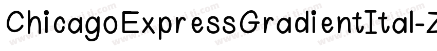 ChicagoExpressGradientItal-ZD5K字体转换