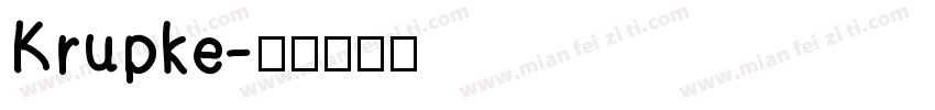Krupke字体转换