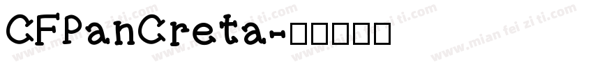 CFPanCreta字体转换