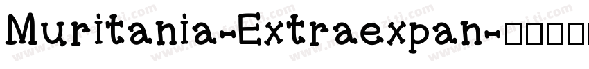 Muritania-Extraexpan字体转换